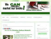 Tablet Screenshot of christianauthorsnetwork.com